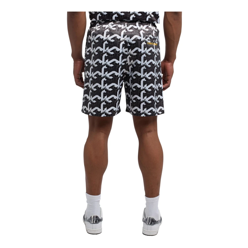carlo colucci Border Print Shorts Multicolor Heren