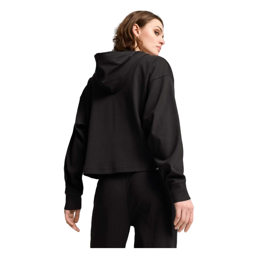 Puma Ess Elevated Hoodie Black Dames