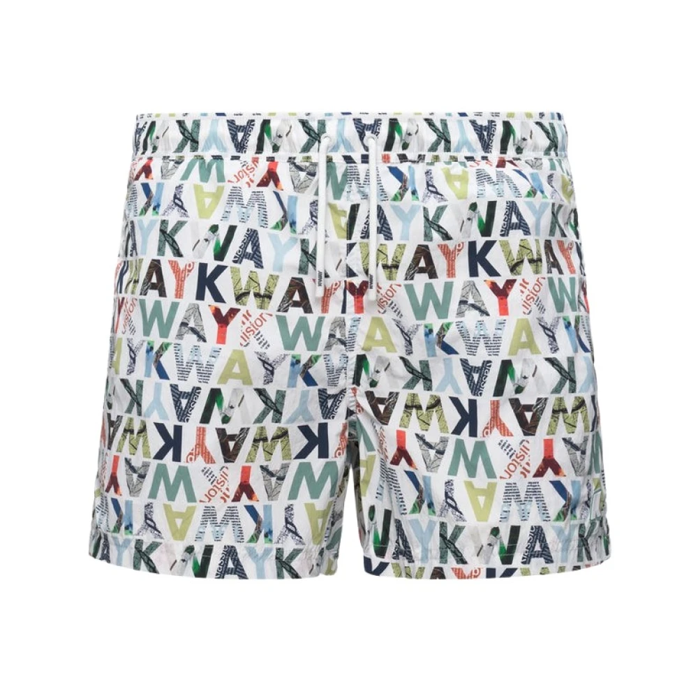 K-Way Uomo Bianco Costumi Da Bagno, M, New,