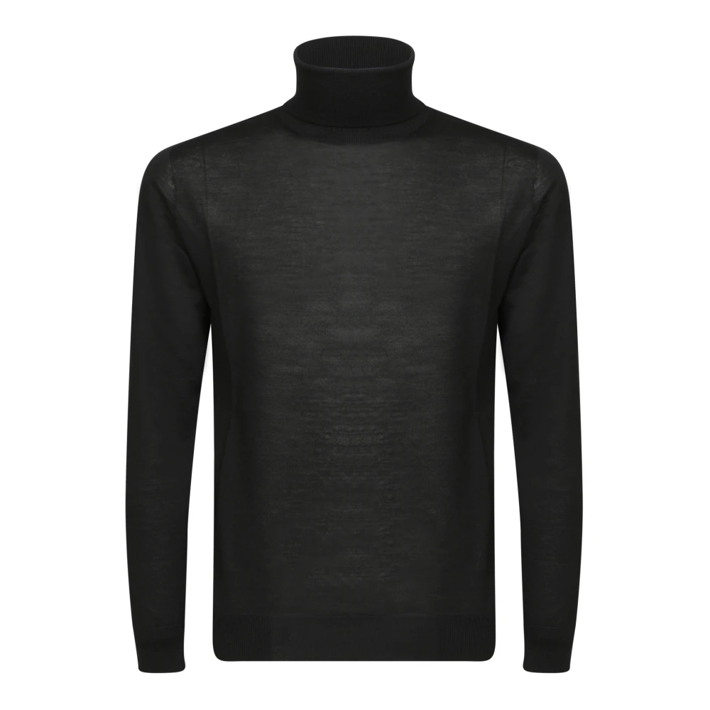 Daniele Fiesoli Luxe Zwarte Gebreide Kleding Aw24 Black Heren