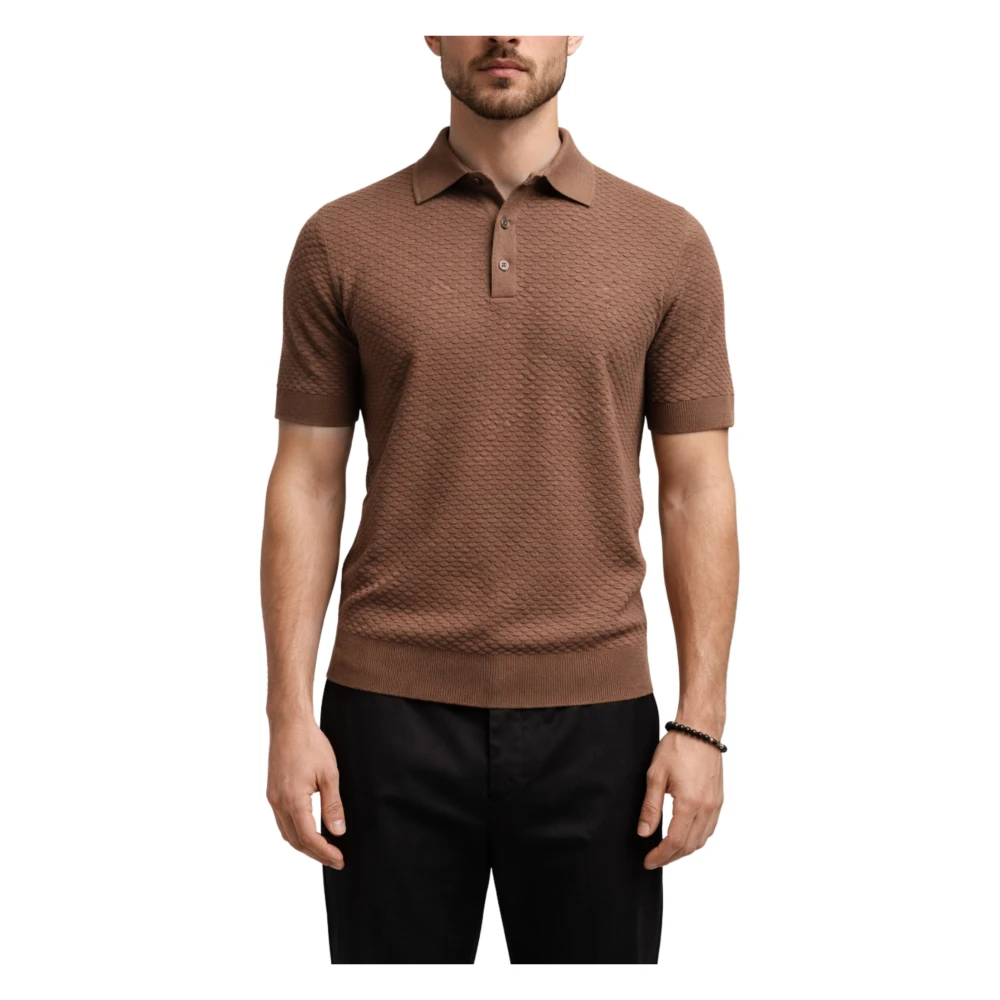 Gran Sasso Uomo Marrone Top, L, New,
