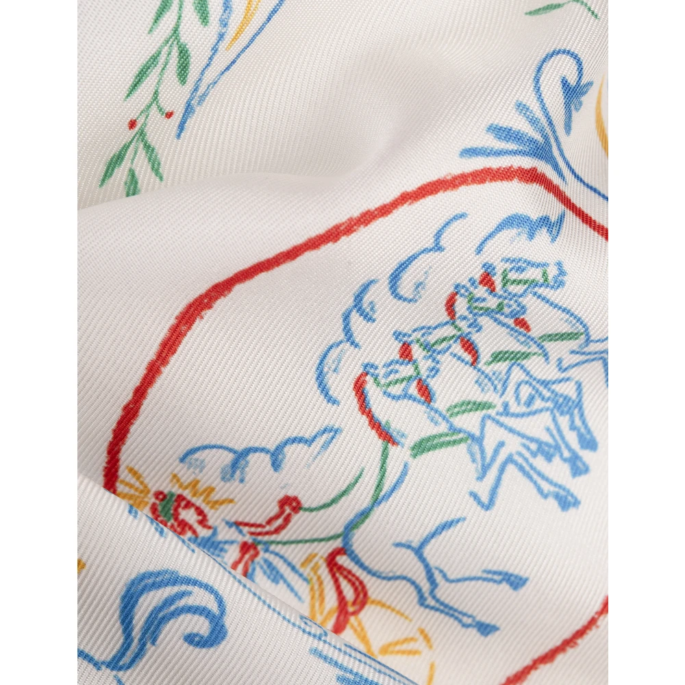 Casablanca Multicolor Zijden Twill Bedrukte Shorts Multicolor Dames