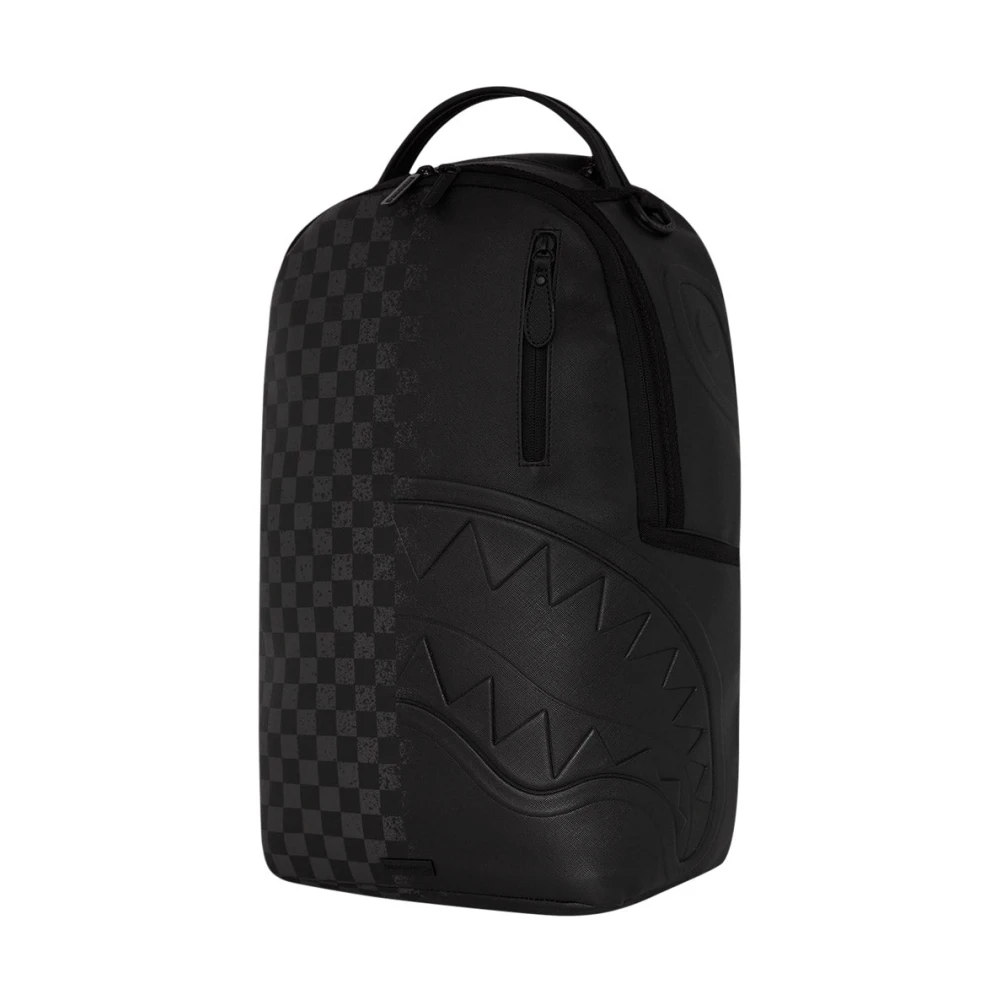 Sprayground Grijze Check Dlxsv Rugzak Black Unisex