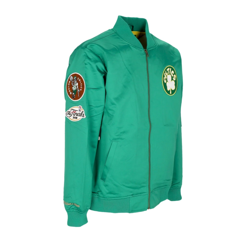 Mitchell & Ness Boston Celtics Bomberjack Lichtgewicht Satijn Green Heren
