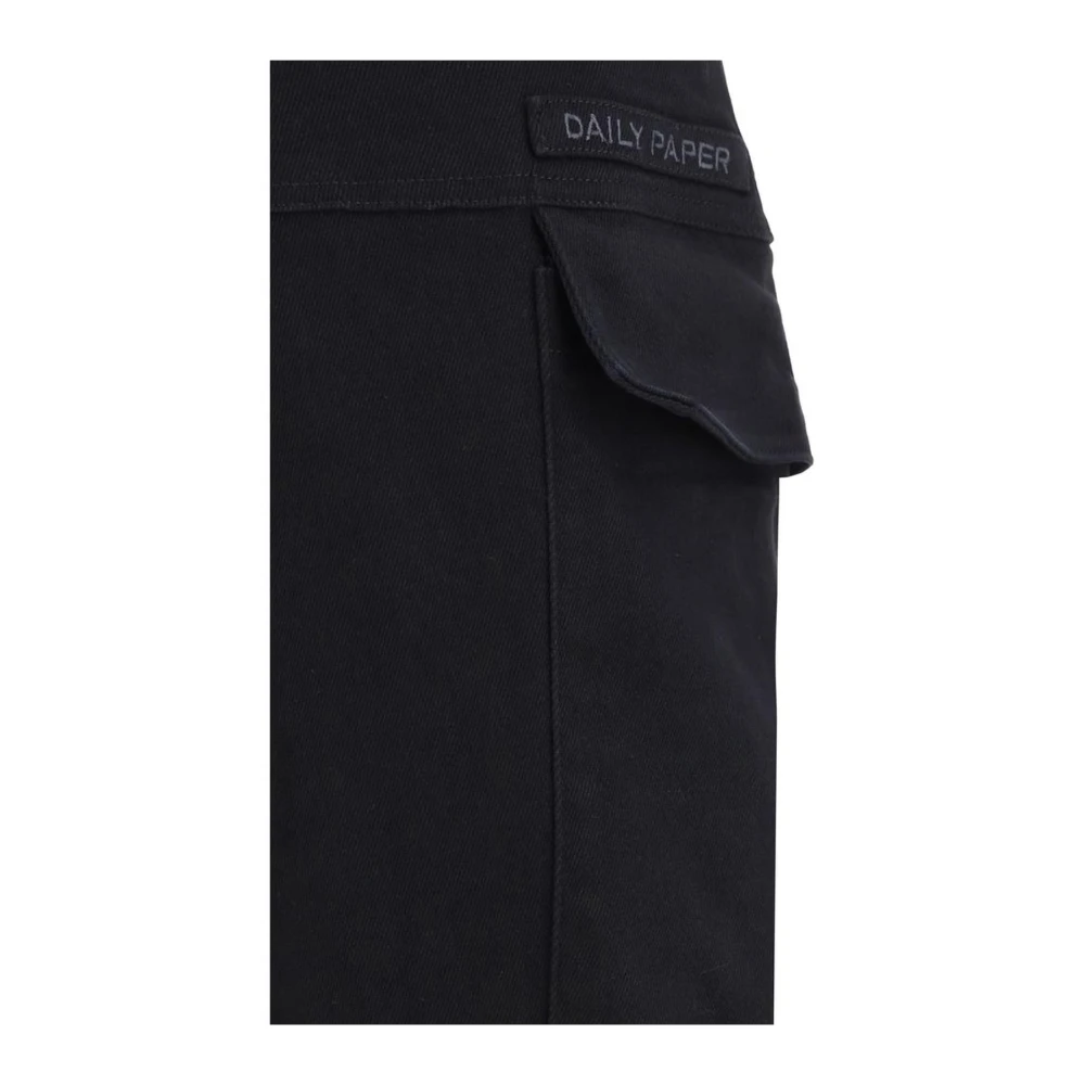 Daily Paper Cargo Broek met Veel Zakken Black Heren