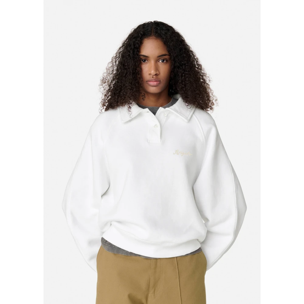 Axel Arigato Sky Polo Sweater White Dames