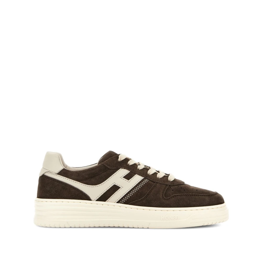 Hogan Platte schoenen voor vrouwen Heren Schoenen Bruin