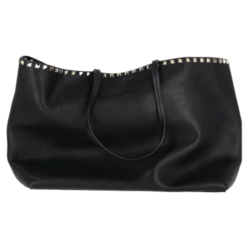 Valentino Vintage Pre-owned Leather shoulder-bags Black Dames