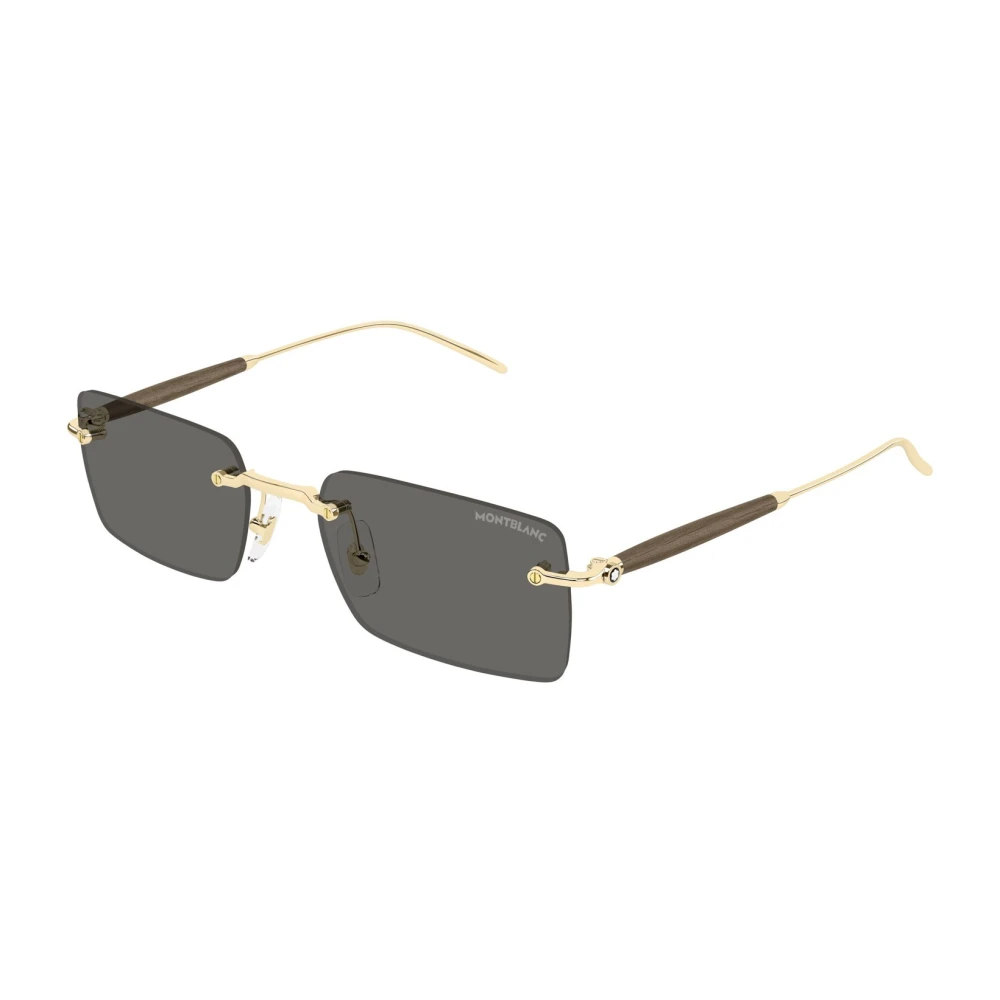 Montblanc Men's Yellow Glasant Sunglasses - Sunglasses - 54 Mm - Accessories
