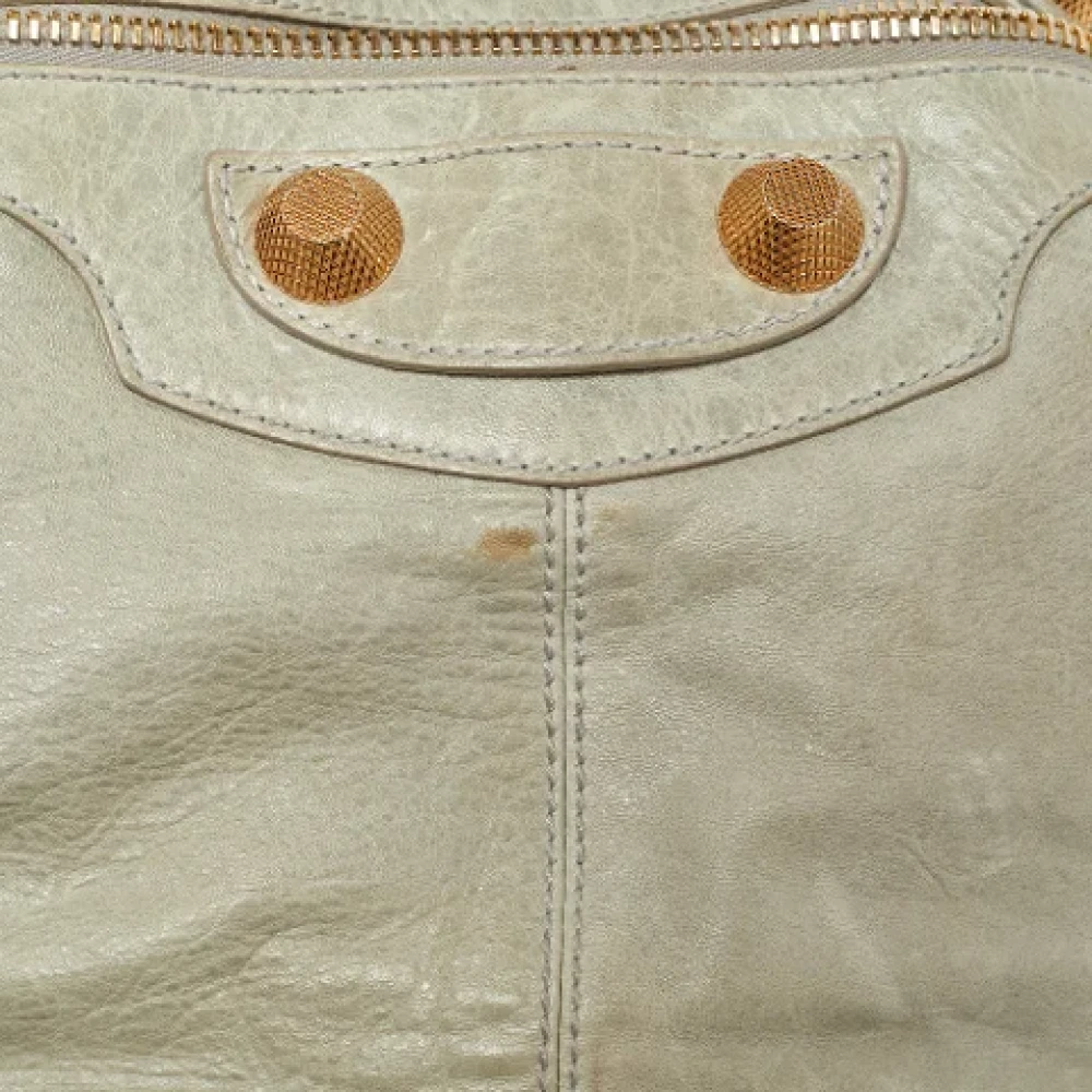 Balenciaga Vintage Pre-owned Leather handbags Gray Dames