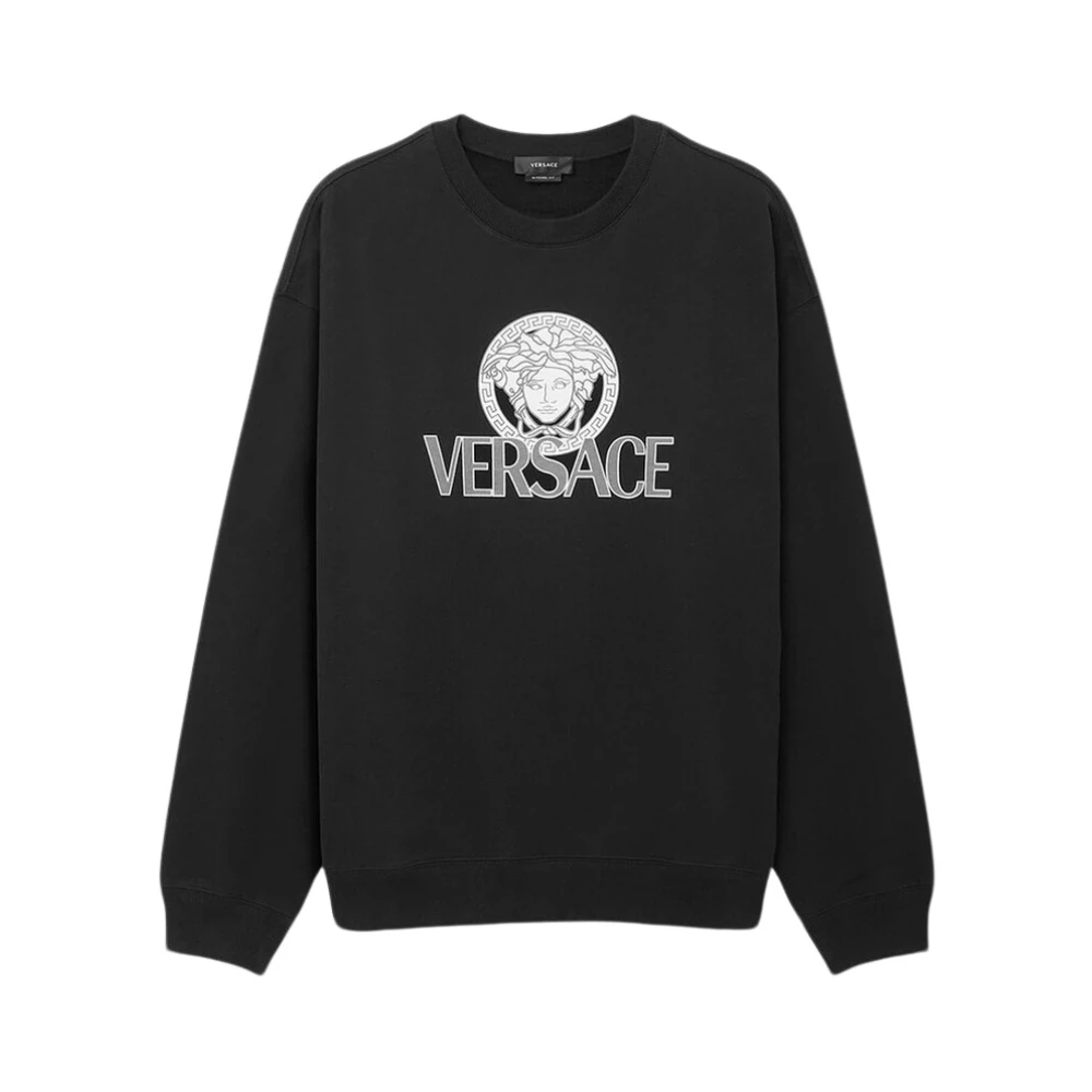 Versace Logo Sweatshirt Black Heren
