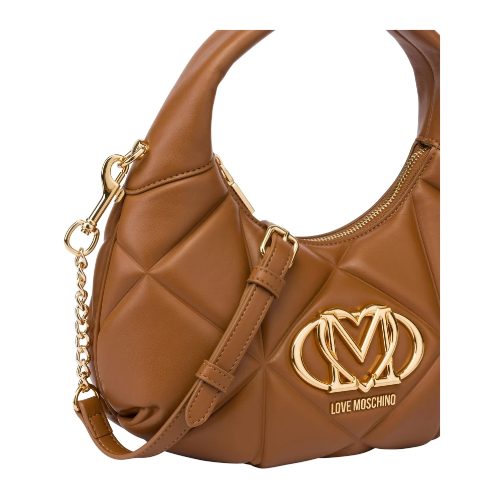 Love Moschino Gewatteerde Bruine Schoudertas Brown Dames