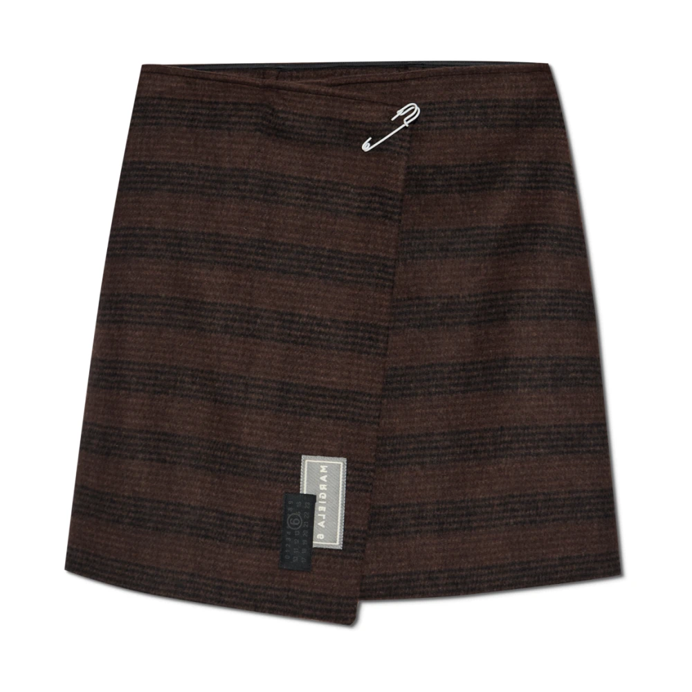 Skirt with a check pattern - MM6 Maison Margiela - Modalova