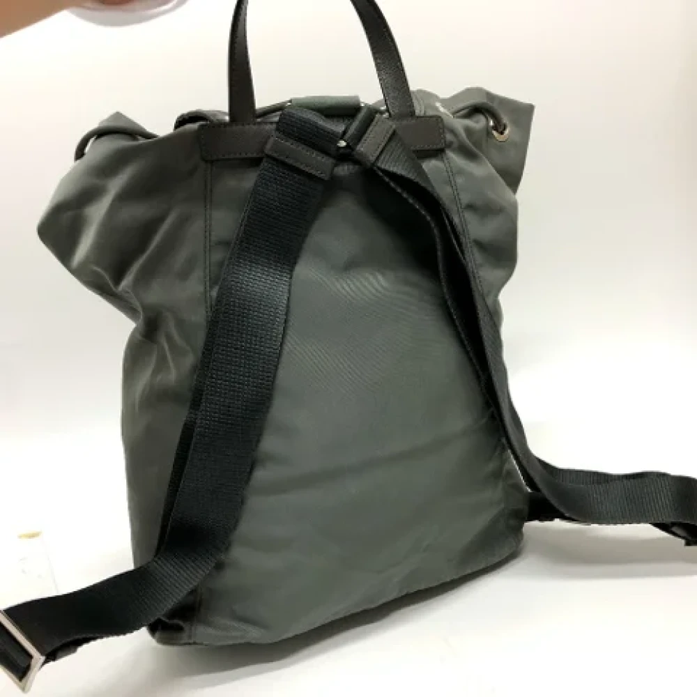 Prada Vintage Pre-owned Leather prada-bags Gray Dames
