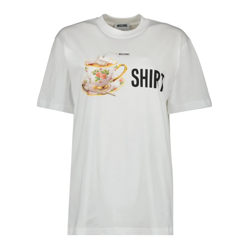 Moschino Donna Bianco Top, S, New,