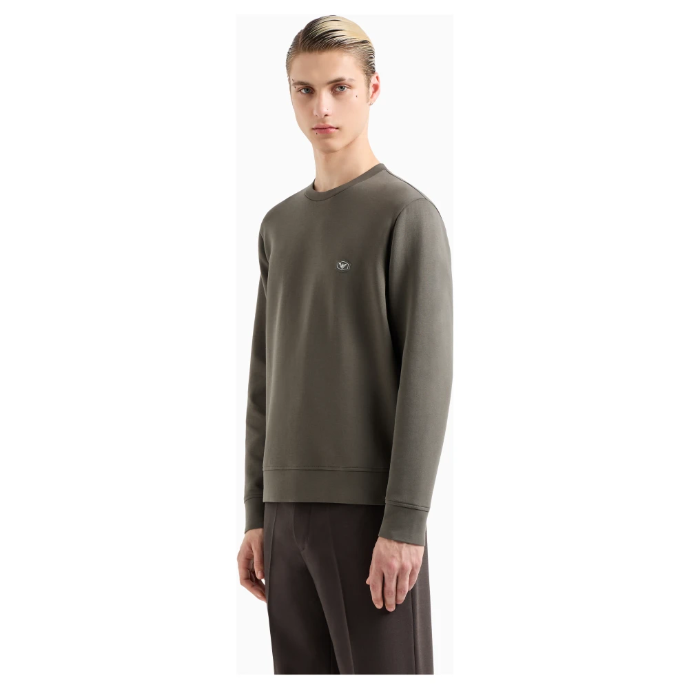Emporio Armani Groene Sweaters voor Mannen Green Heren