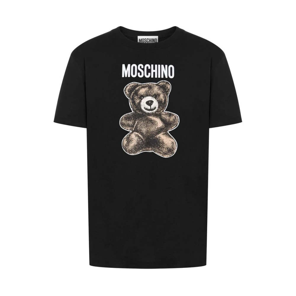 Moschino Zwarte Teddy Bear Crew Neck T-shirt Black Heren