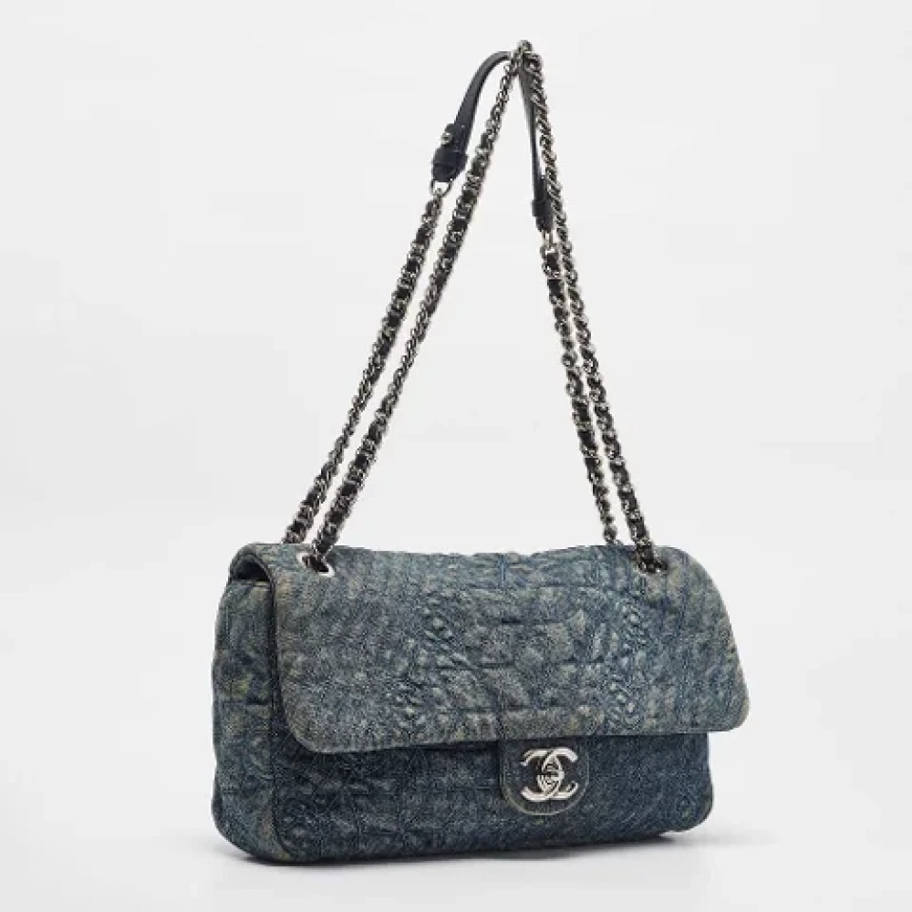 Chanel Vintage Pre-owned Denim chanel-bags Blue Dames