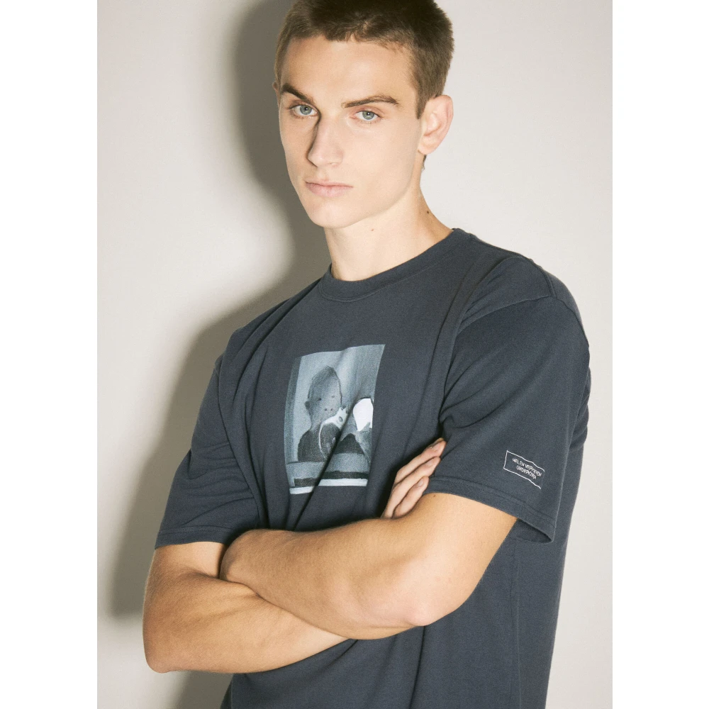 Undercover Grafische Print Katoenen T-Shirt Gray Heren