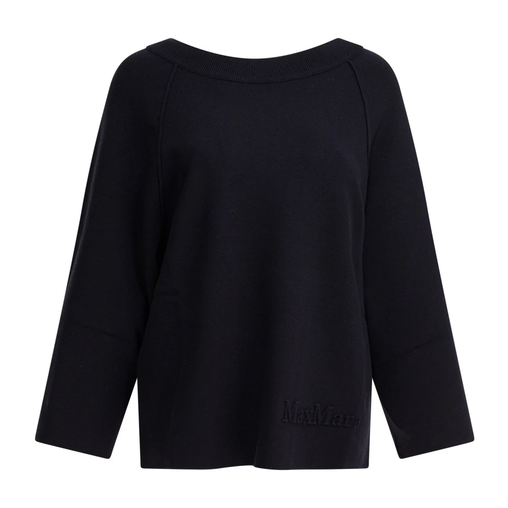 Max Mara Women's Blue Round-Neck Knitwear, Xs, Knitwear Jumper Aw25