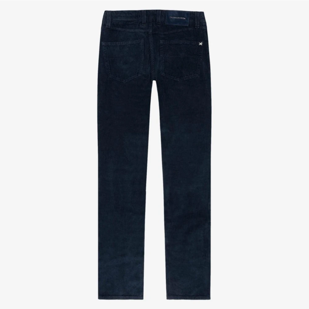 Tramarossa Donkerblauwe Corduroy Broek Blue Heren
