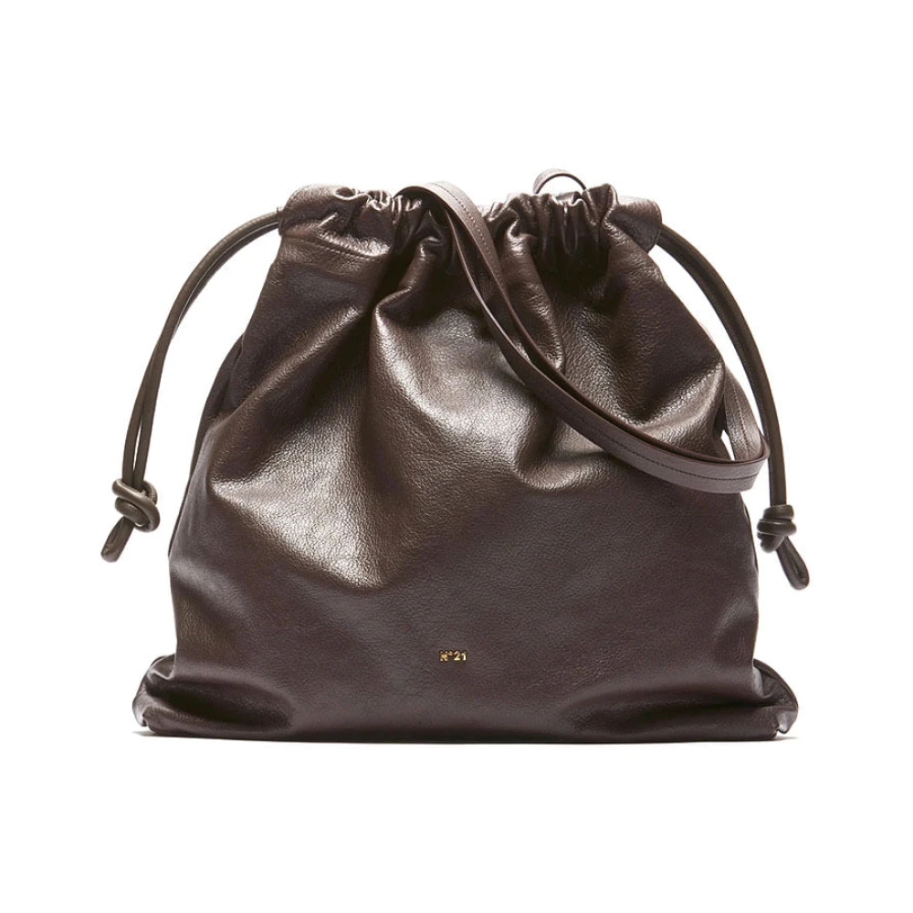N21 Women's Brown Bucket Bags, One Size, Bucket Bag