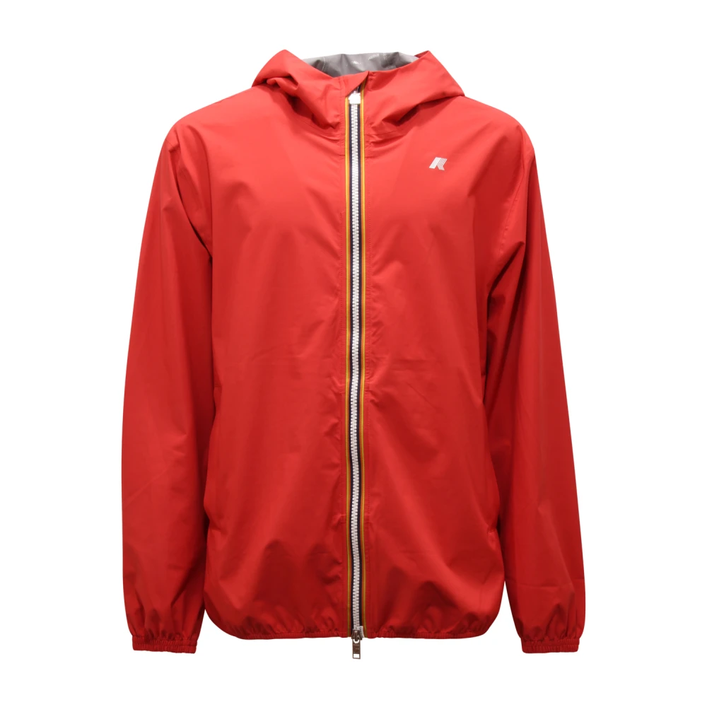 K-Way Uomo Rosso Jack Stretch Dot Jacket