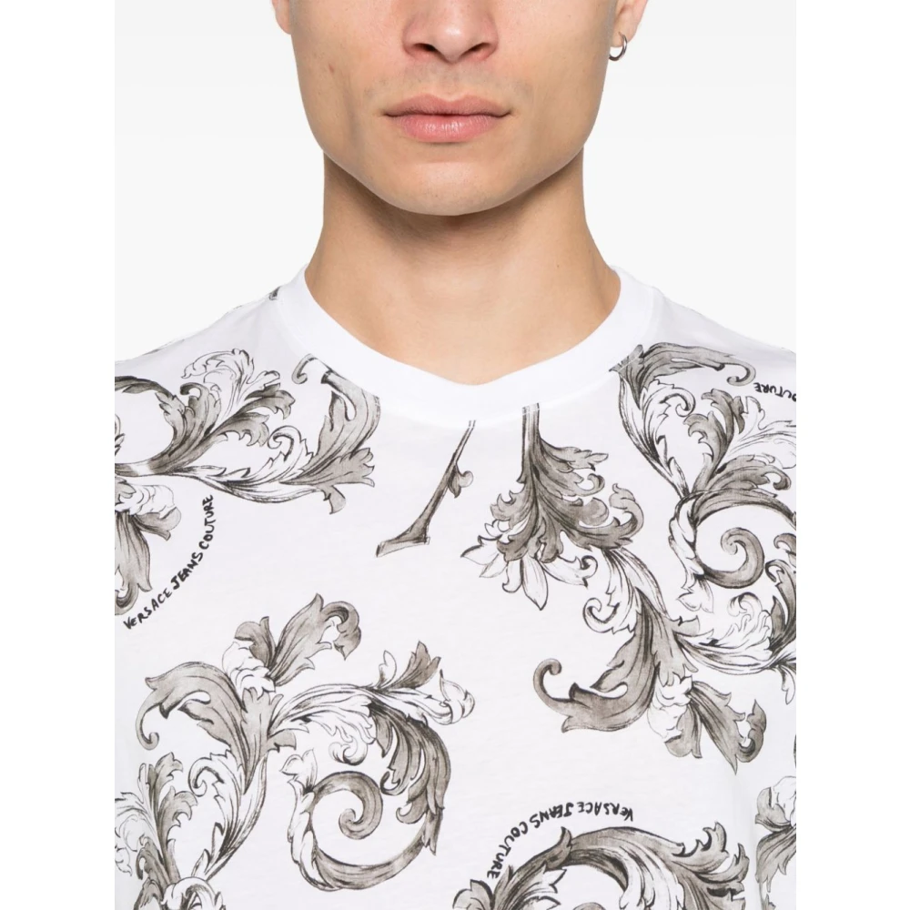 Versace Jeans Couture Witte T-shirts en Polos White Heren