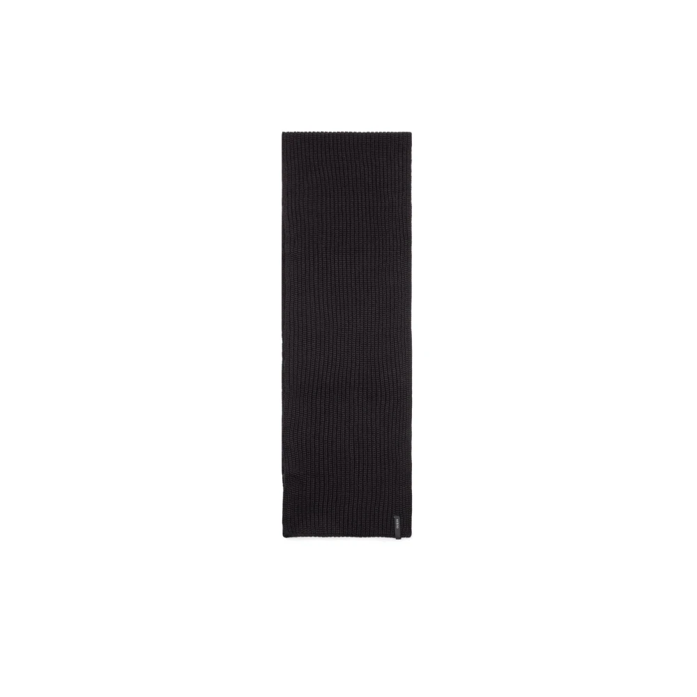 Guess Logo Gebreide Sjaal Black Dames