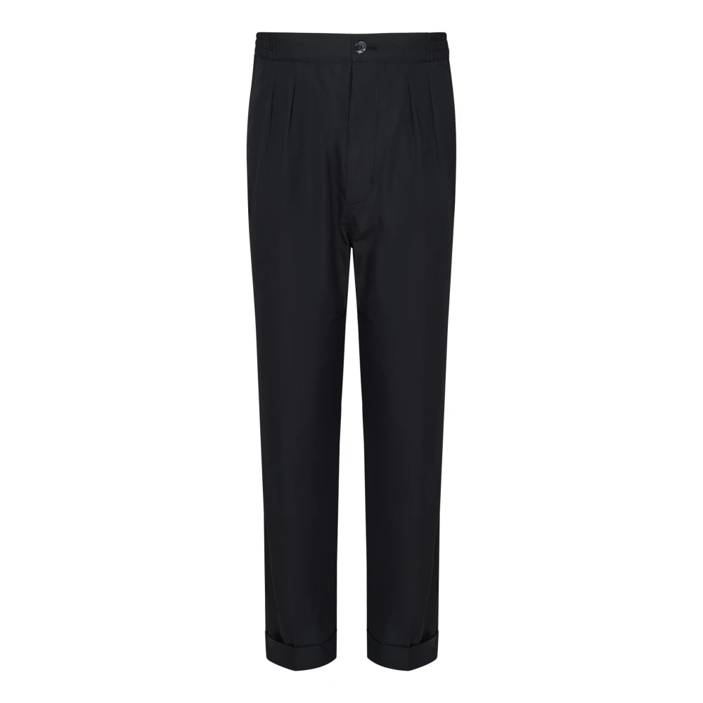 Tom Ford Zwarte Geplooide Broek Aw24 Black Heren