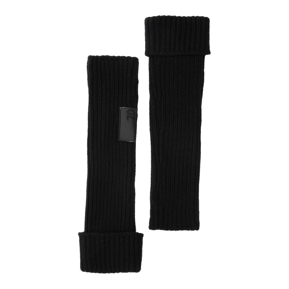Emporio Armani EA7 Effen Kleur Logo Handschoenen Black Heren