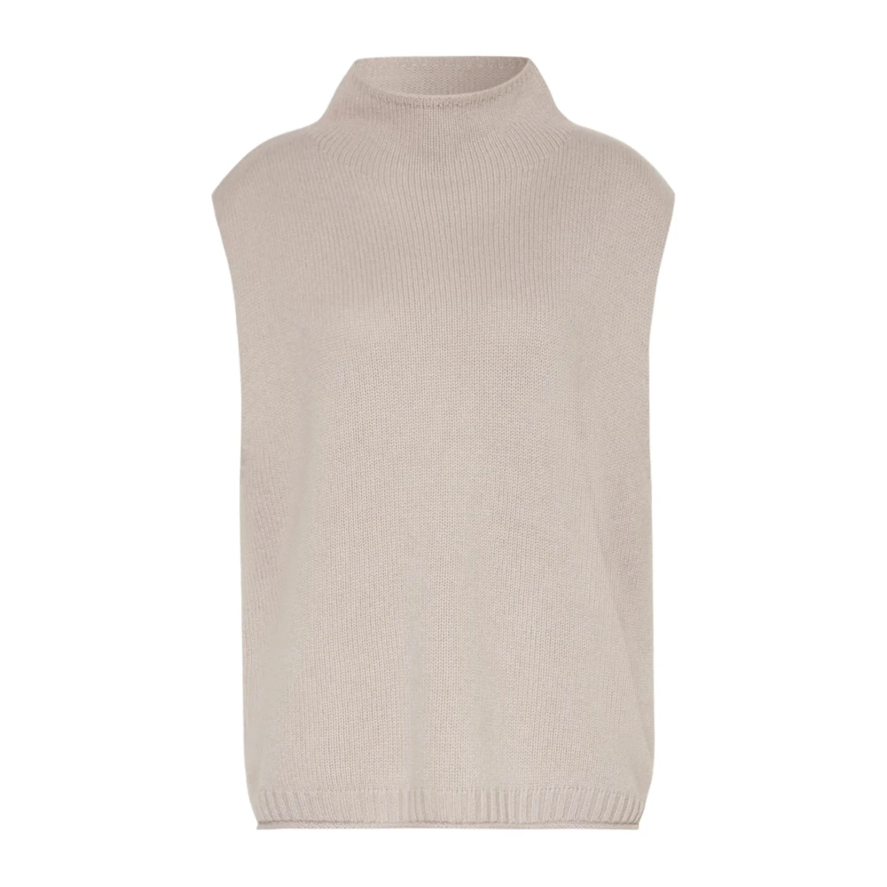 Lisa Yang Tova Vest Stone Pullunder Sweater Gray Dames