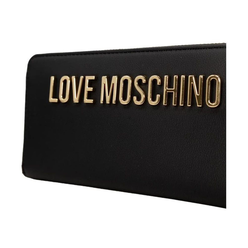 Love Moschino Grote portemonnee met meerdere vakken Black Dames