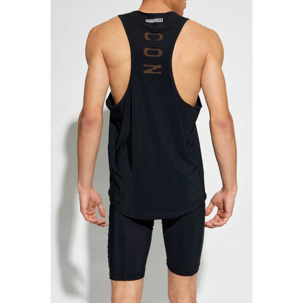 Dsquared2 Top uit de 'Underwear' collectie Black Heren