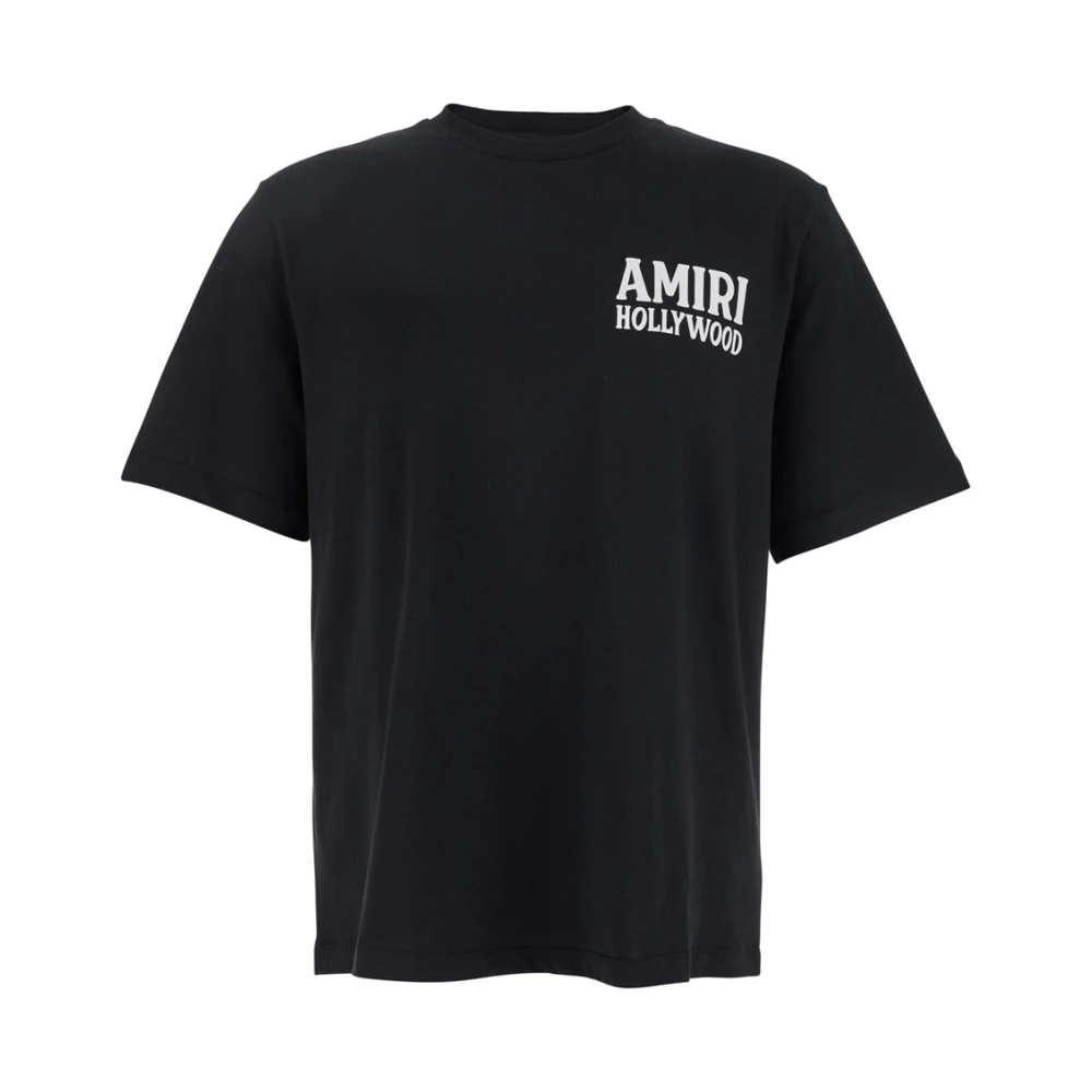 Amiri Jazz Wolf Svart Crewneck T-shirt Black, Herr