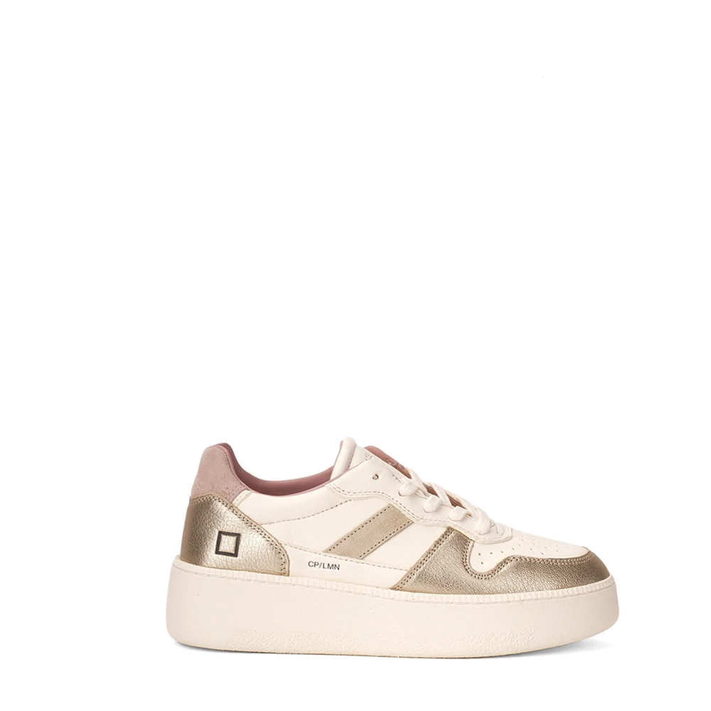 D.a.t.e. Women's Multicolor Sneakers, 4 Uk, Court Platform Laminated