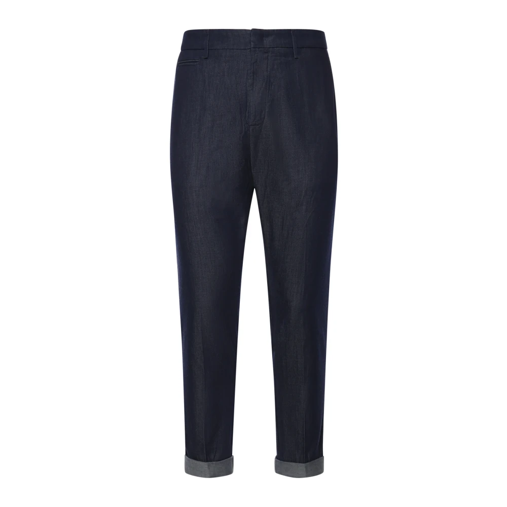 Dondup Men's Blue Slim-Fit Trousers, W31, Slim-Fit Trousers