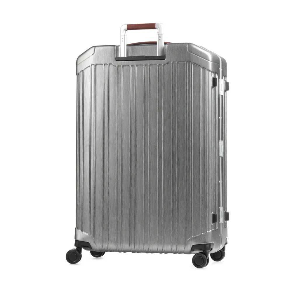 Piquadro Harde koffer met vier wielen Trolley Bagage Gray Unisex