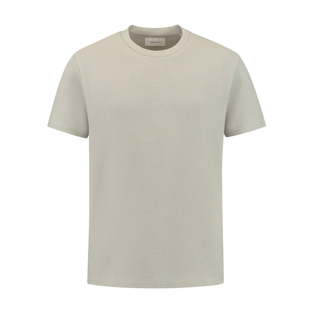 Pure Path Crewneck Loose Fit T-shirt SS Beige Heren