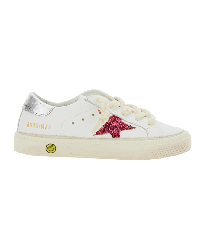 baskets-blanches-en-cuir-avec-patch-etoile-pour-fille