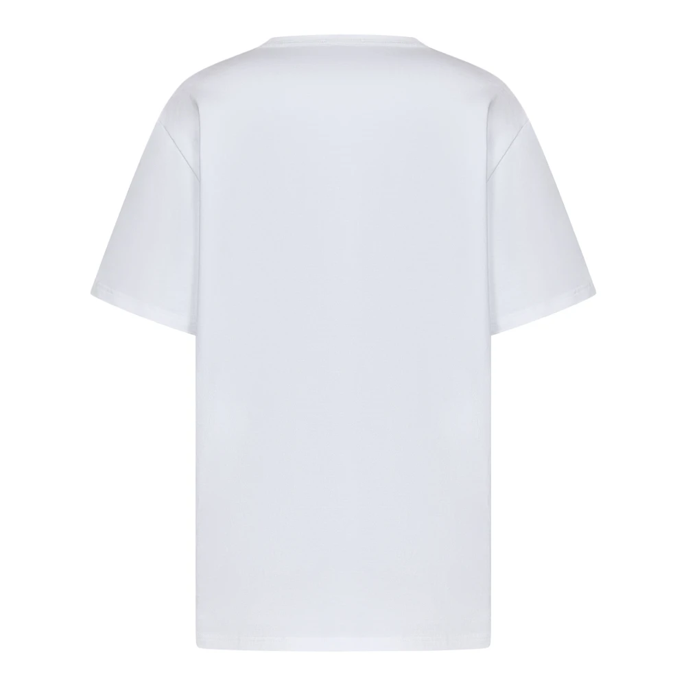 alexander mcqueen Wit Loose-Fit Katoenen T-Shirt White Heren