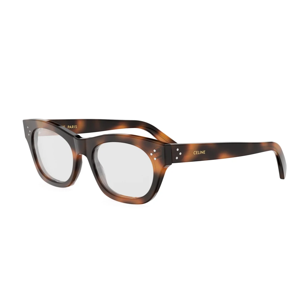 Celine Brown Glasses, Female, 53 Mm, 3 Dots Eyeglasses