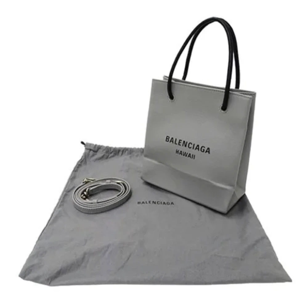 Balenciaga Vintage Pre-owned Leather balenciaga-bags Gray Dames
