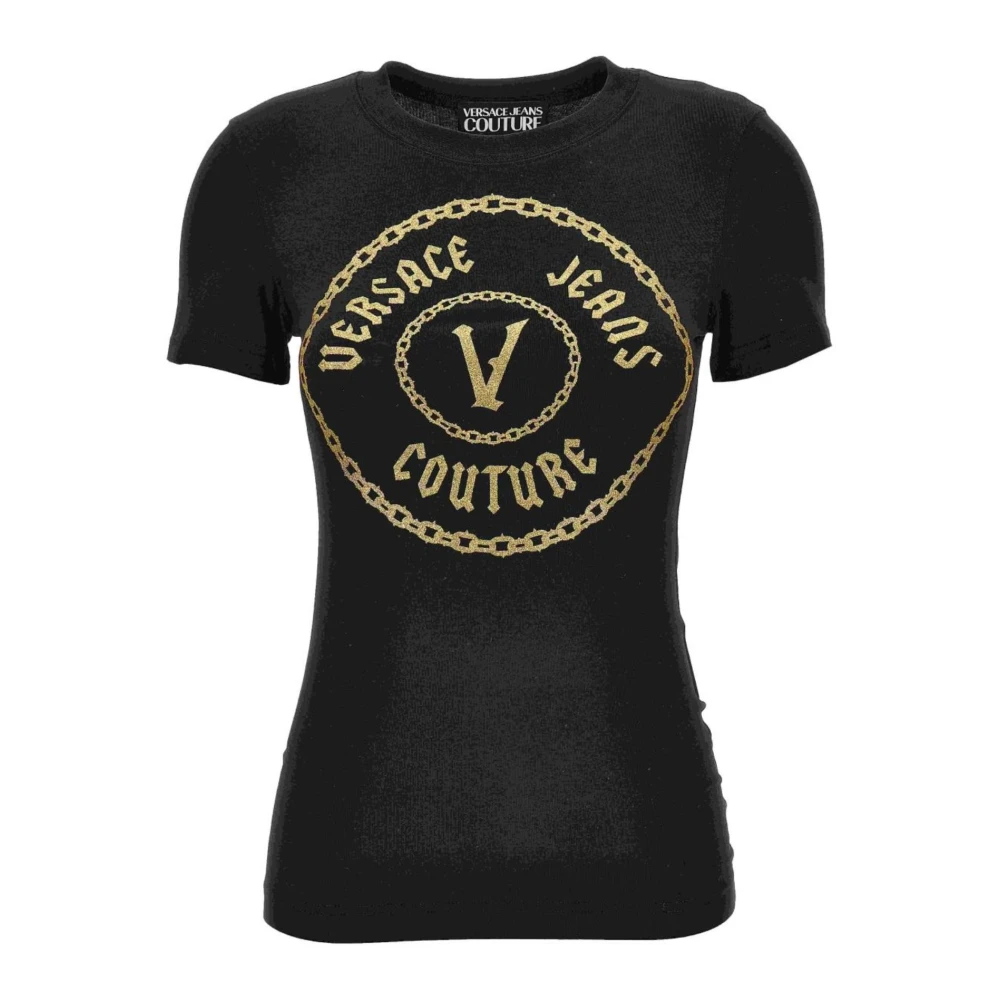 Versace Jeans Couture T-shirts en Polos Black Dames