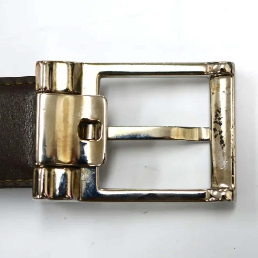 Bvlgari Vintage Pre-owned Leather belts Black Heren