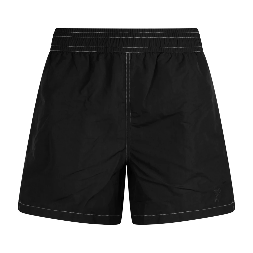 Ami Paris Nylon Zwemshorts Black Heren