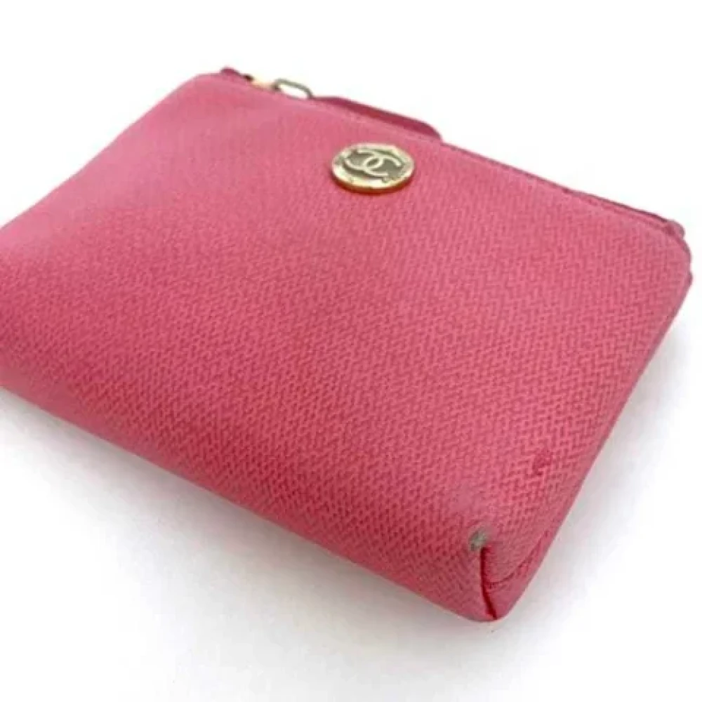 Chanel Vintage Pre-owned Leather home-office Pink Dames