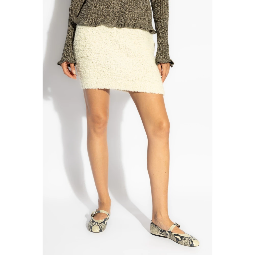 Blumarine Rok met logo Beige Dames