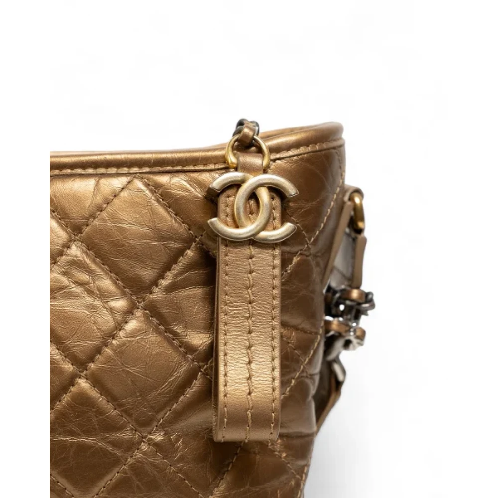 Chanel Vintage Pre-owned Fabric chanel-bags Brown Dames