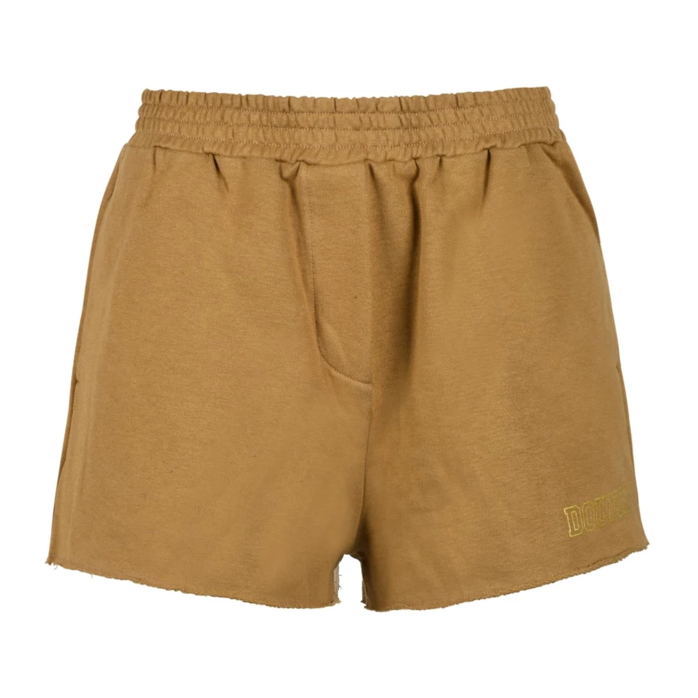 Douuod Woman Katoenen shorts voor vrouwen Brown Dames